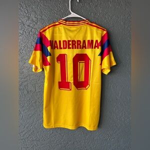 Colombia Retro Jersey Valderrama 1990 yellow